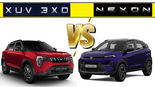 2024 Mahindra XUV 3XO vs TATA NEXON  Comparison with Full Details  nexon xuv3xo mahindra [upl. by Eleynad]