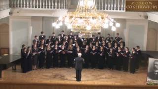 А Schnittke Bogoroditse Devo Moscow Conservatory Students Choir [upl. by Nagek]