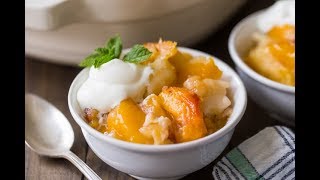 Homemade Peach Cobbler Recipe [upl. by Sanborne]