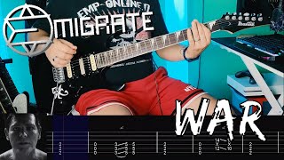 Emigrate  War Guitar Cover Tab [upl. by Lebiram959]