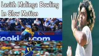 Lasith Malinga Best Bowling  Lasith Malinga Bowlig Action In Slow Motion  Malinga Bowling Style [upl. by Huggins]