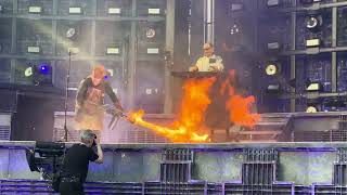 Rammstein Live Mein Teil full fire show RDS Arena Dublin 23062024 [upl. by Juline]