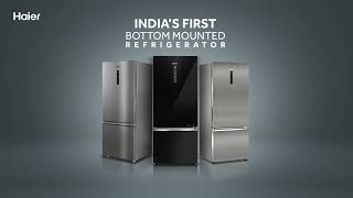 Indias First Bottom Mounted Refrigerator  Haier [upl. by Saihttam]