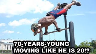 70 Year old STRONG MAN shares Calisthenics workout amp Knowledge to stay forever young ft Loaded Lux [upl. by Eninnaej720]