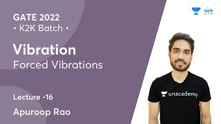 Forced Vibrations  L16  Vibration I K2K Batch  Apuroop Rao [upl. by Minica]