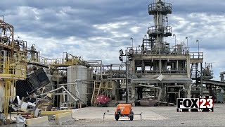 Video Barnsdall residents concerned after biggest employer Nucera Solutions plant was hit by [upl. by Bird]