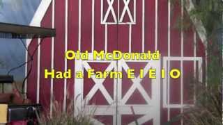 Old McDonald Had a Farm Song  Singalong with Lyrics  Real Animals [upl. by Normac469]