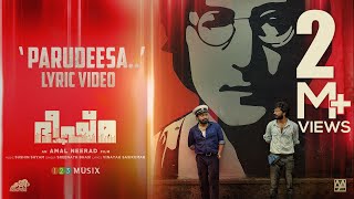 Parudeesa Lyric Video  Bheeshma Parvam  Mammootty  Amal Neerad  Sushin Shyam  Sreenath Bhasi [upl. by Atsylak214]