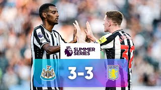 Newcastle 3  3 Aston Villa  Match Highlights  Premier League Summer Series [upl. by Niliram]