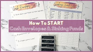 How to SET UP Cash Envelopes and Sinking Funds  Budgeting for Beginners [upl. by Kersten]