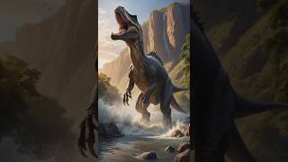 Survivors Escape Spinosaurus in River Rapids at Sunset A Thrilling Chase [upl. by Paderna]