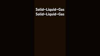 Solid Liquid Gas [upl. by Gabriella804]