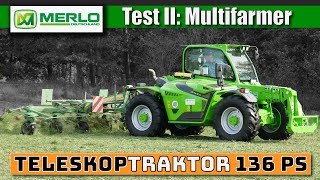 Test II Wie viel Traktor steckt im Multifarmer Grasernte mit Teleskoplader [upl. by Ahsiuq]