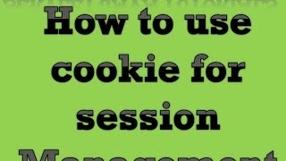 Servlet Java Tutorial Part 8 How to use Cookie for session Management [upl. by Glaudia727]