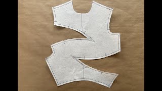 How to create a pattern for curved bodice darts [upl. by Rialcnis588]