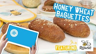 Honey Wheat Baguettes  Bakedins January 2021 Bread Baking Club box [upl. by Gilmer]