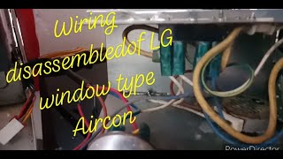 DISASSEMBLED WIRING CONNECTION OF LG WINDOW TYPE AIRCON [upl. by Lerret]