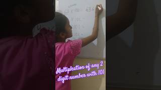 Multiplcation of any 2 digit number with 101  Maths trick  viral  shorts 🎯 🔥 [upl. by Mharba330]