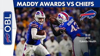 Maddy Awards Handing Out Hardware Following Bills 3021 Win Over The Chiefs  One Bills Live [upl. by Itsrik]