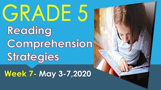 READING COMPREHENSION TIPS AND STRATEGIESWEEK 5GRADE 5 [upl. by Arturo]