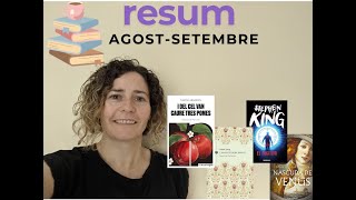 RESUM DE LECTURES DAGOST I SETEMBRE booktubecatalà youtubecatalà [upl. by Azriel]