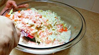 How to Make Coleslaw  Homemade Coleslaw Recipe  KFC Style Coleslaw [upl. by Peters]