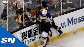 Matt Grzelcyk Injured After Questionable Hit By Oskar Sundqvist [upl. by Eical]