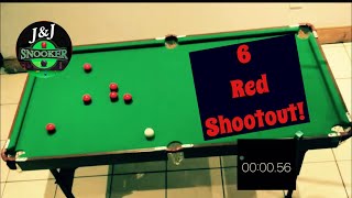 Snooker  6 Red Shootout Mini Table snooker billiards video [upl. by Eillib]