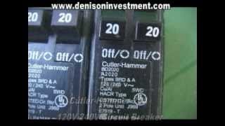 CutlerHammer 20A Circuit Breaker denisoninvestmentcom [upl. by Odlavso]