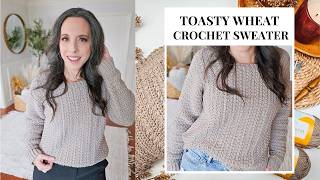 Toasty Wheat Crochet Sweater [upl. by Dorothi]