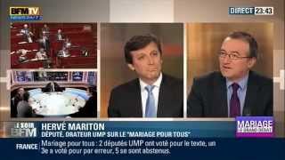 Débat BFMTV entre Mariton Derville Assouline et Gougain sur le Mariage pour tous [upl. by Andaira953]