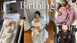 LABOR AND DELIVERY VLOG Going into labor 36 week  Finding out baby’s Gender [upl. by Towland412]