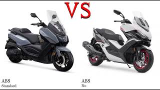 Sym Maxsym 400 vs Kymco Xciting 400i Test specification comparison [upl. by Aicen831]