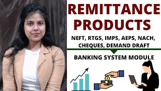 Remittance Products In Banking [upl. by Adalheid]