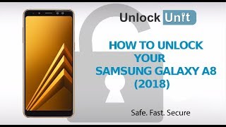 HOW TO UNLOCK Samsung Galaxy A8 2018 [upl. by Eolande32]