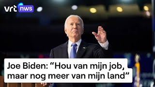 Minutenlange staande ovatie voor Joe Biden op Democratische conventie [upl. by Tarkany]