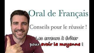 BAC ORAL de FRANÇAIS ✍️ AVOIR la MOYENNE 😌 CONSEILS pour le RÉUSSIR [upl. by Belak]