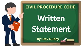 Written Statement in CPC  Civil Procedure Code Dev Dubey [upl. by Prissy]