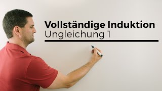 Vollständige Induktion Ungleichung 1 Beweise in der Mathematik Beispiel  Mathe by Daniel Jung [upl. by Von]