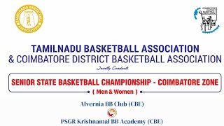 Alvernia BB Club CBE Vs PSGR Krishnamal BB Academy CBE WOMEN TNBA amp CDBA COIMBATORE ZONE [upl. by Namya]