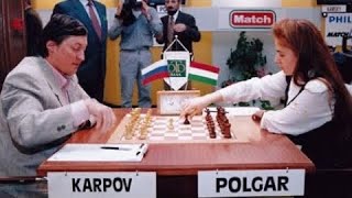 Anatoly Karpov vs Judit Polgar  Benidorm Spain  2002 [upl. by Hynda187]