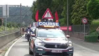 Tour de Wallonie 2023 eerste passage Hamoir [upl. by Malim910]