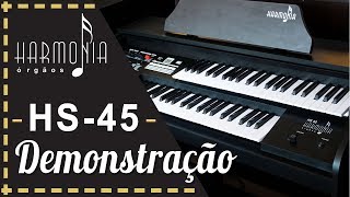 Orgão Musical Harmonia Hs 75 Loja da Organista orgaomusical orgaoeletronico orgaoharmonia [upl. by Tuckie]