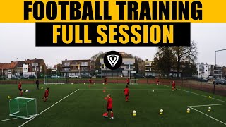 Football Training  Full Session  U11  U12  U13  U14  Thomas Vlaminck [upl. by Mariand981]