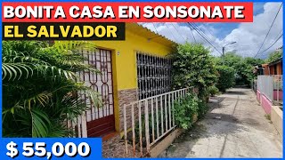 SE VENDE BONITA CASA EN SONSONATE EL SALVADOR [upl. by Johnath379]