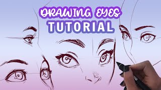 How I draw Eyes Tutorial [upl. by Emiolhs606]