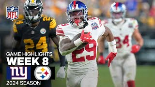 New York Giants vs Pittsburgh Steelers Game Highlights  NFL 2024 Season Week 8 [upl. by Agate948]