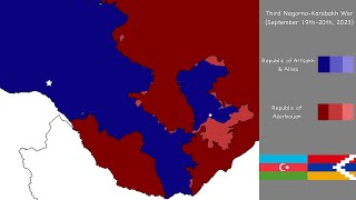 Third NagornoKarabakh War Sept 2023 Every Hour [upl. by Behn]