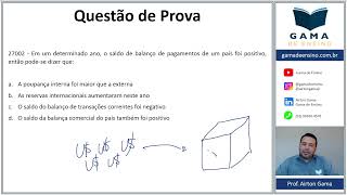 QUESTÃO 27002  BALANÇA COMERCIAL CPA10 CPA20 CEA AI ANCORD [upl. by Monjo144]