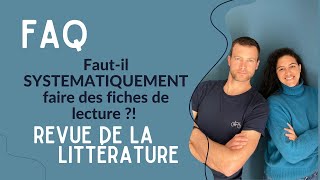 FAQ  Faut il systématiquement faire des fiches de lecture [upl. by Arit]